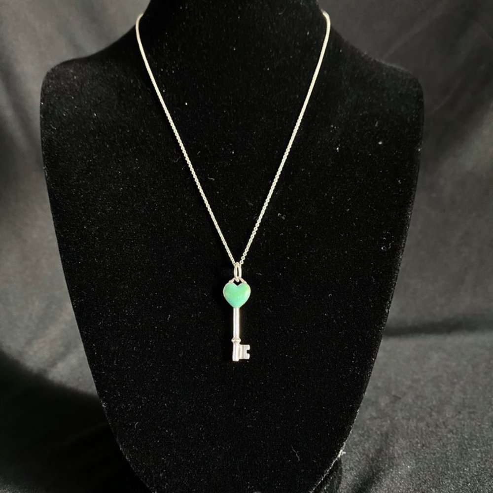 Tiffany Heart Key Pendant Necklace